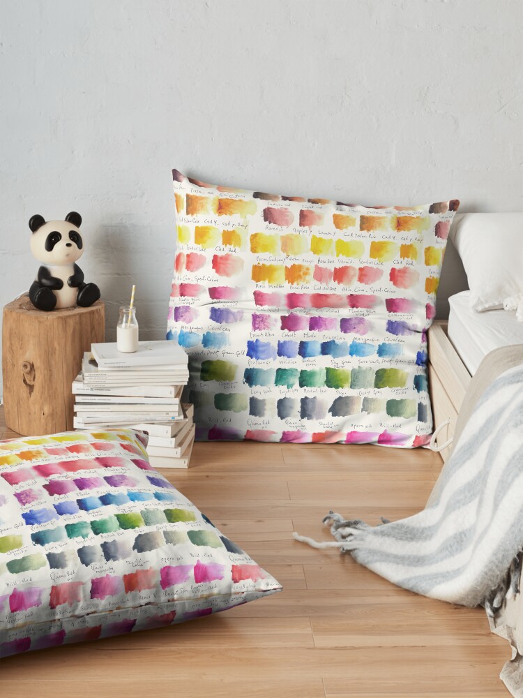 Alternate view of Watercolour Palette Floor Pillow