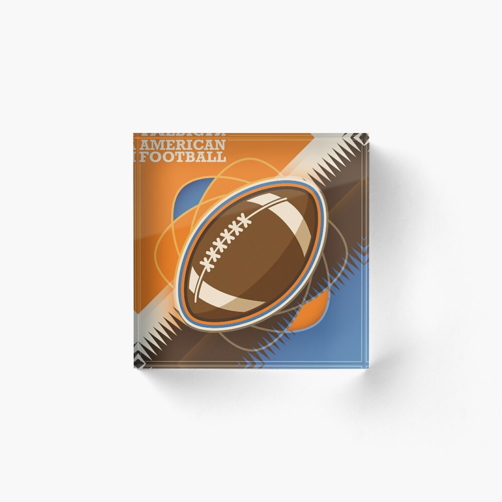 American football ball Art Board Print for Sale by Mashusha-art