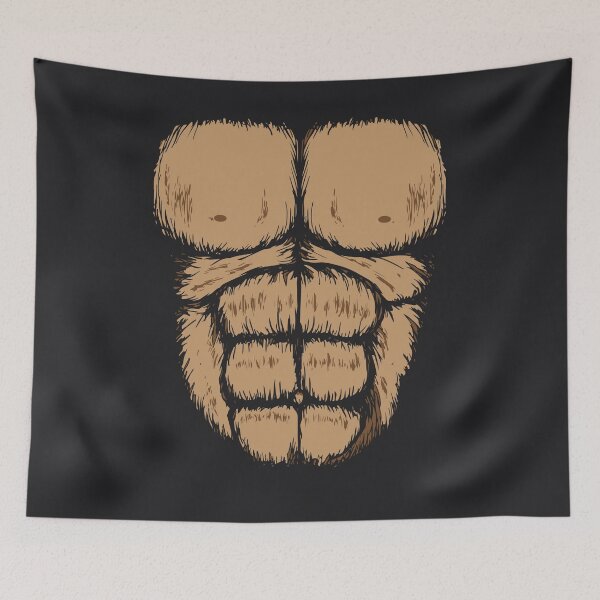 Item preview, Halloween Gorilla Chest Costume Art | Funny Monkey Gift designed and sold by melsens.