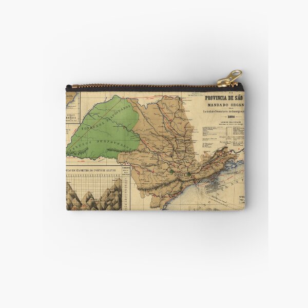 Item preview, Map of São Paulo, Brazil (1886) designed and sold by allhistory.