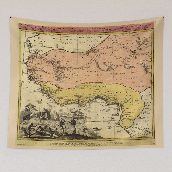 Artikelvorschau, Alte Karte von Westafrika um 1743 entworfen und verkauft von allhistory.