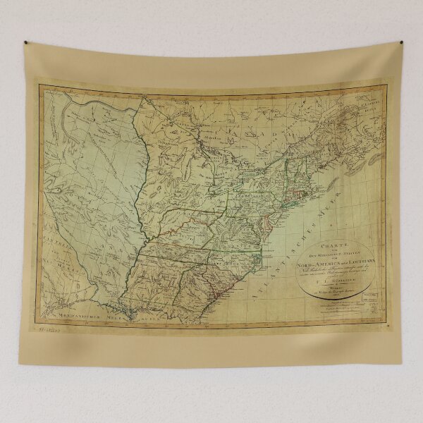Item preview, Map of United States North America & Louisiana (1805) designed and sold by allhistory.