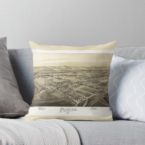 Item preview, Aerial View of Plains, Luzerne County, Pennsylvania (1892) designed and sold by allhistory.