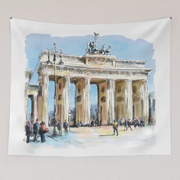 Item preview, Brandenburg Gate in Berlin, Germany T-shirts, Poster and Gifts designed and sold by Miscellaneous Co..