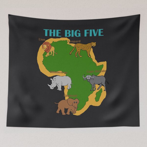 Item preview, Africa The Big Five Animals Design | Kids Toddler BIG 5 designed and sold by melsens.