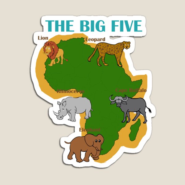 Africa The Big Five Animals Design | Kids Toddler BIG 5 Africa The Big Five Animals Design | Kids Toddler BIG 5