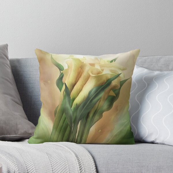 Item preview, Yellow Callas In Calla Vase designed and sold by Carol  Cavalaris.
