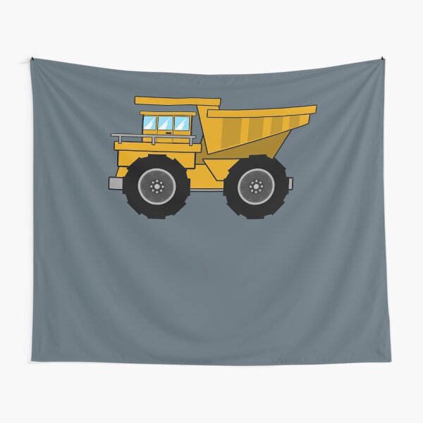 Cute Kids Boy Dump Trucks Print Tapestry By Maninpos23 Redbubble - little dump truck roblox