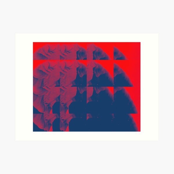 Apertures, red Art Print