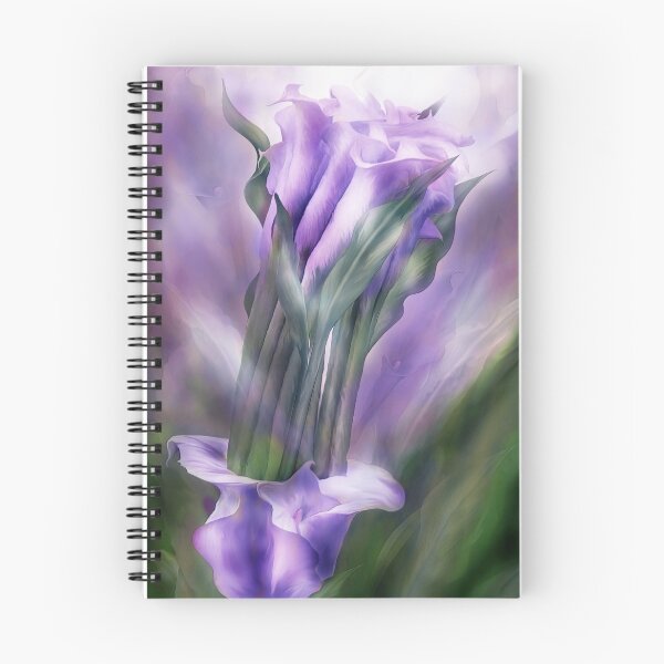 Item preview, Purple Calla Lilies In Calla Vase designed and sold by Carol  Cavalaris.