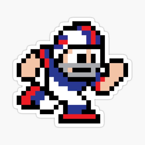 8-Bit Player - Buffalo Bills Sticker for Sale by addsince83