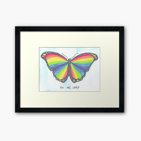 Item preview, The Rainbow Butterfly Loves You designed and sold by ashwords.