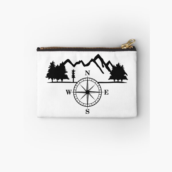 Item preview, Mountains, Trees and Compass, Survival designed and sold by claudiasartwork.