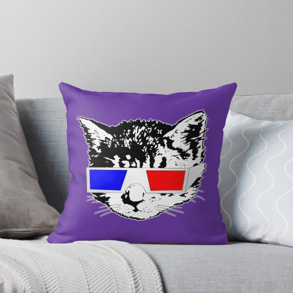 Item preview, Cat in 3D (Purple)  designed and sold by kirbeekatz.