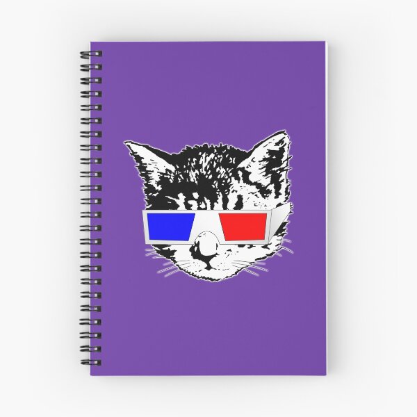 Item preview, Cat in 3D (Purple)  designed and sold by kirbeekatz.