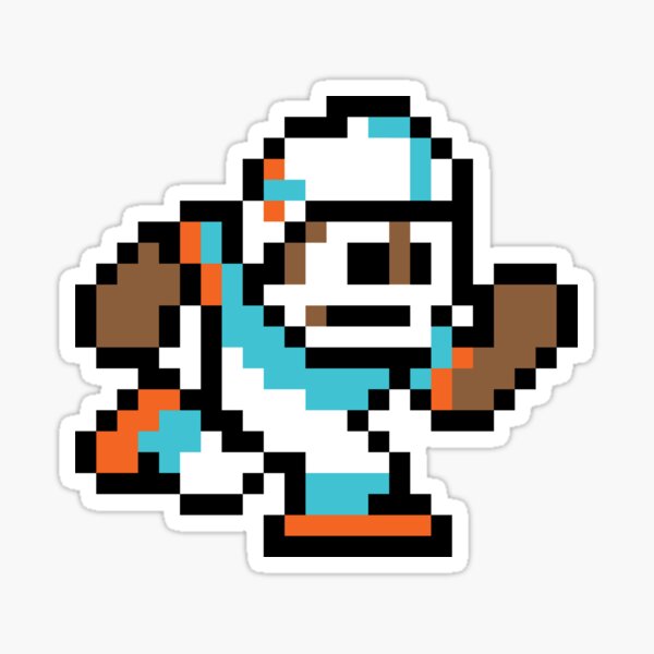 Miami Dolphins NFL Football Player 8-bit Tecmo Super Bowl Nintendo