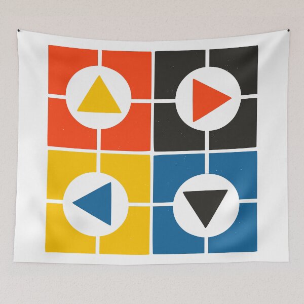 Item preview, Which Way to Play? Mondrian Bauhaus Primary Colors 60s Pattern designed and sold by Sean Beier.