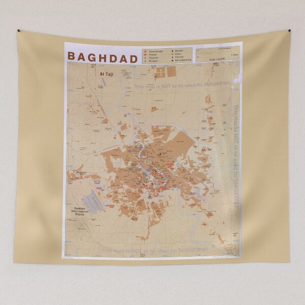 Item preview, Map of Baghdad, Iraq (2003) designed and sold by allhistory.