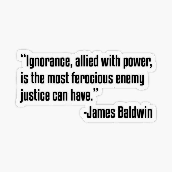 Item preview, Black History James Baldwin Quote designed and sold by UrbanApparel.