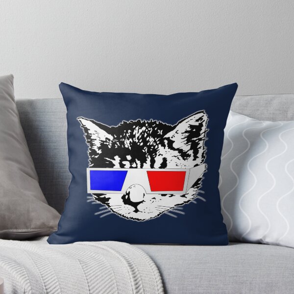 Item preview, Cat in 3D (Navy)   designed and sold by kirbeekatz.