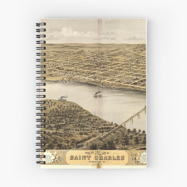 Item preview, Bird's Eye View of Saint Charles, Missouri (1869) designed and sold by allhistory.