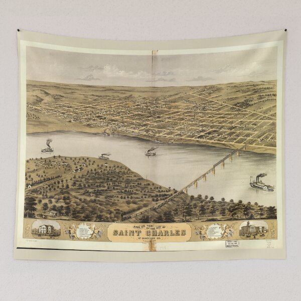 Item preview, Bird's Eye View of Saint Charles, Missouri (1869) designed and sold by allhistory.