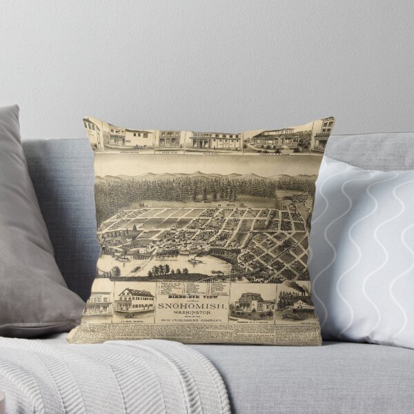 Item preview, Birds-eye view of Snohomish, Washington (1890) designed and sold by allhistory.