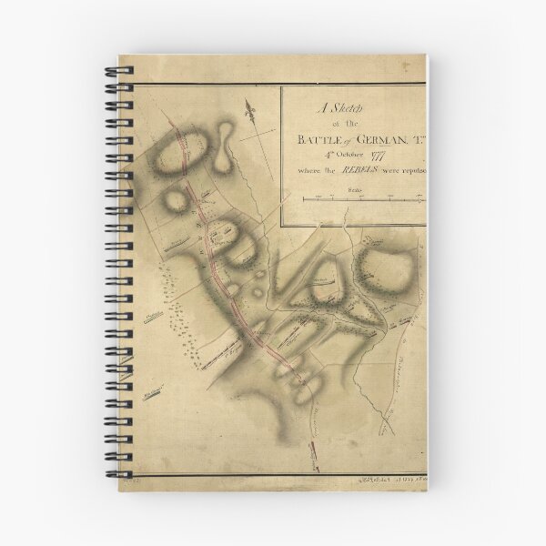 Item preview, Map of the Battle of Germantown (Oct. 4th 1777) designed and sold by allhistory.