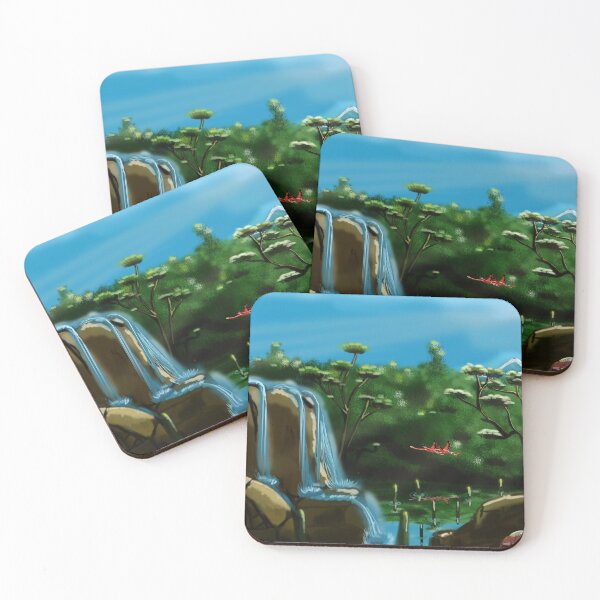 Item preview, Fish Lake and Flamingo Paradise designed and sold by Red bubble Artist.