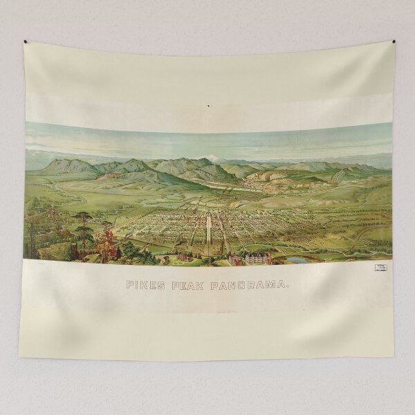 Item preview, Pikes Peak Panorama, Colorado Springs, Colorado (1890) designed and sold by allhistory.