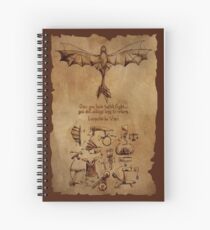 DaVinci's Dragon (Hiccup's Sketchbook) Spiral Notebook
