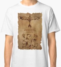 Camiseta clásica El dragón de DaVinci (Sketchbook de Hiccup)