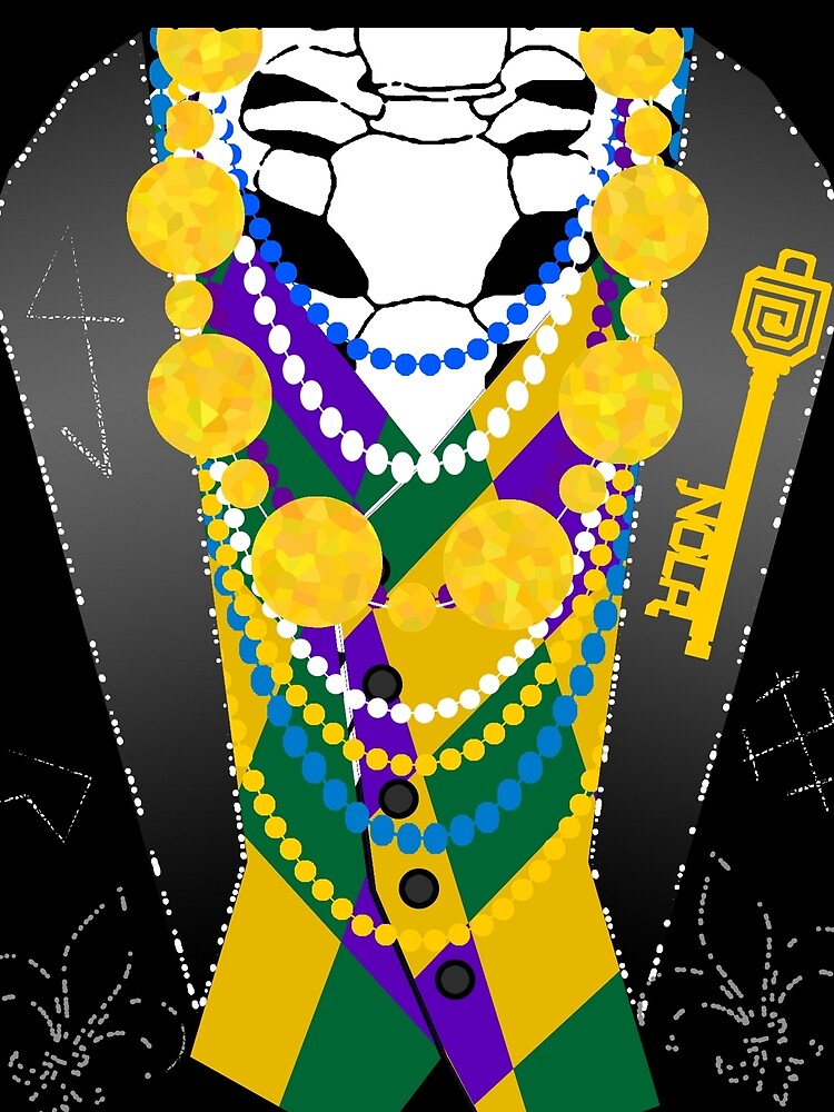 Darsana Prime Baron Samedi Mardi Gras Tuxedo Shirt by bluevoodoo
