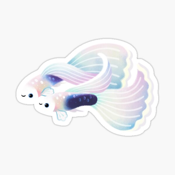 Item preview, White tuxedo guppy designed and sold by pikaole.
