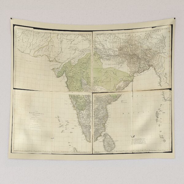 Item preview, Map of the East Indies with the Roads (1768) designed and sold by allhistory.