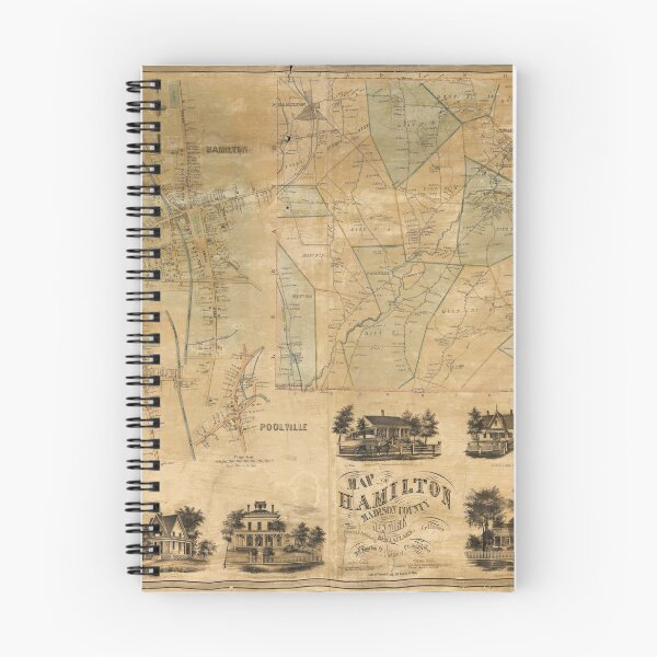 Item preview, Map of Hamilton, Madison County, New York (1858) designed and sold by allhistory.