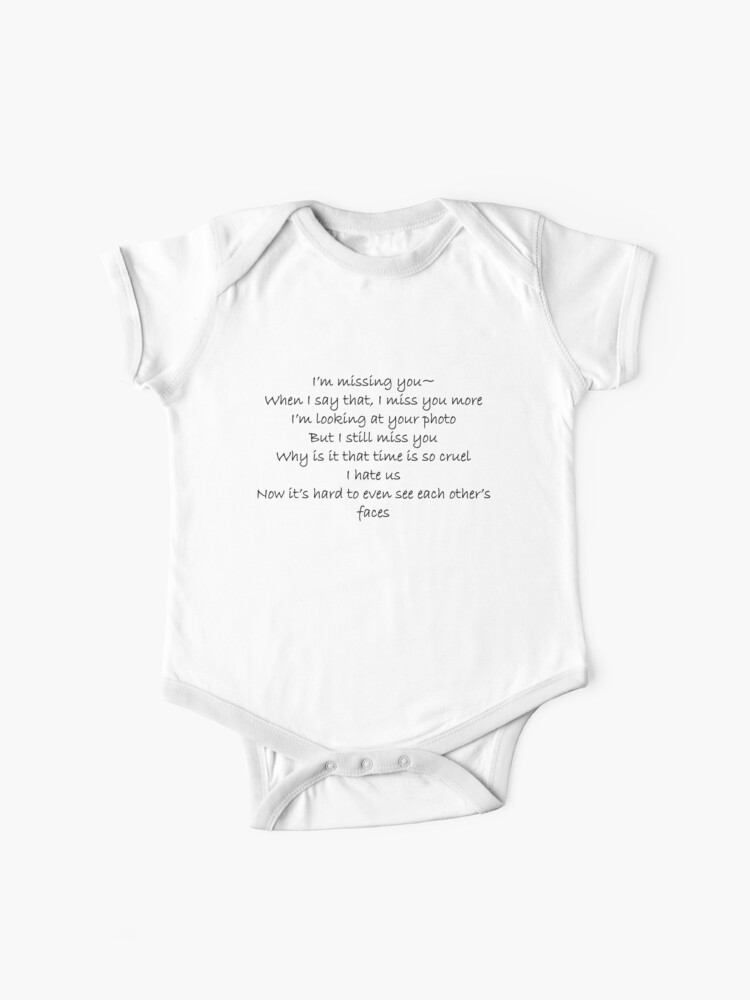 Bts Spring Day Opening Lyrics Graphic Design Baby One Piece By Univxrsaldesign Redbubble