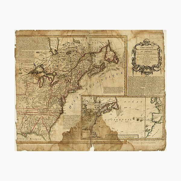 Item preview, Map of Early America (1780) designed and sold by allhistory.