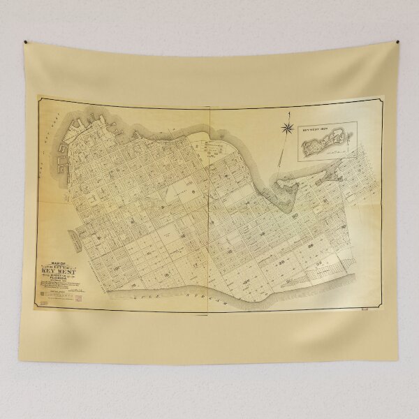 Item preview, Map of Key West, Florida (1906) designed and sold by allhistory.