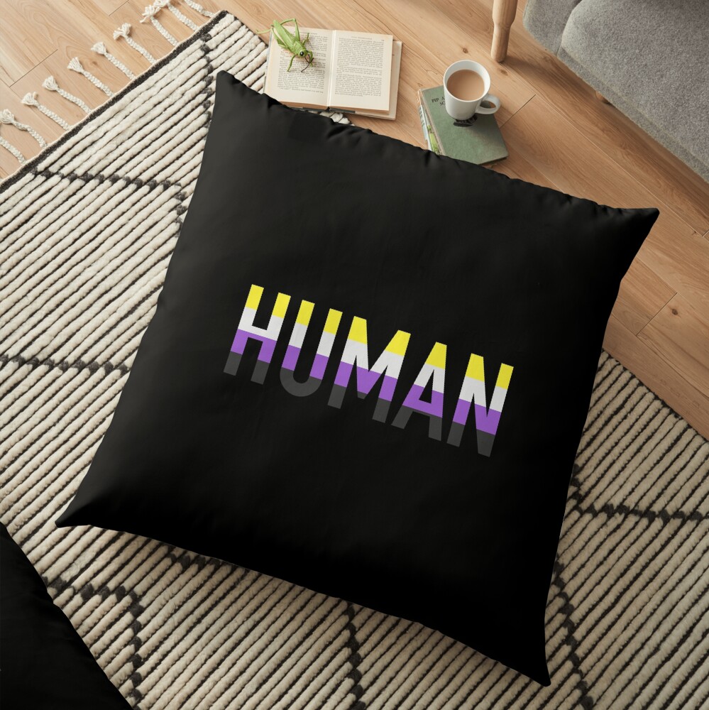 Human, Non Binary Floor Pillow
