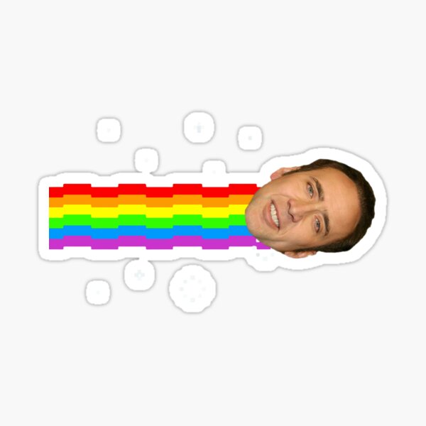 Item preview, Nicolas Cage Nyan Cat Meme designed and sold by Nova5.