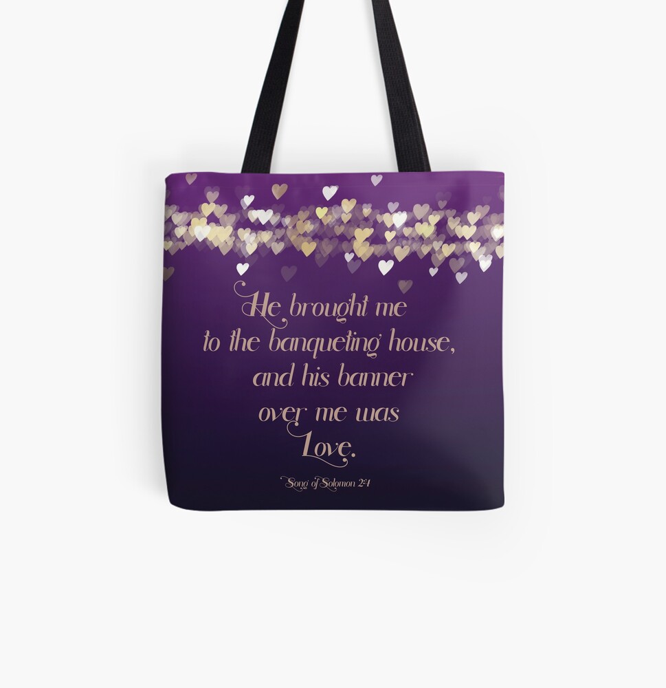 His Banner Over Me Is Love Tote Bag His Banner Over Me Is Love Tote Bag