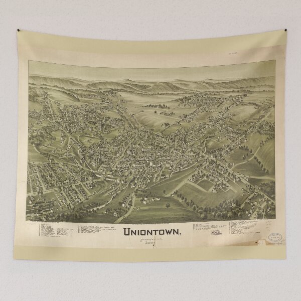 Item preview, Aerial View of Uniontown, Pennsylvania (1897) designed and sold by allhistory.