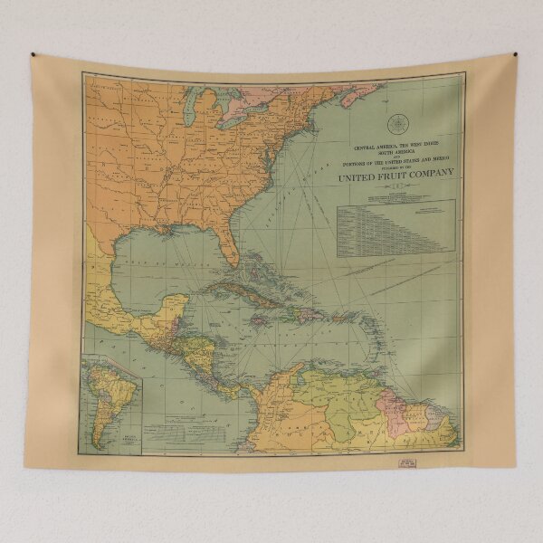 Item preview, Map of Central America & Surroundings (1909) designed and sold by allhistory.