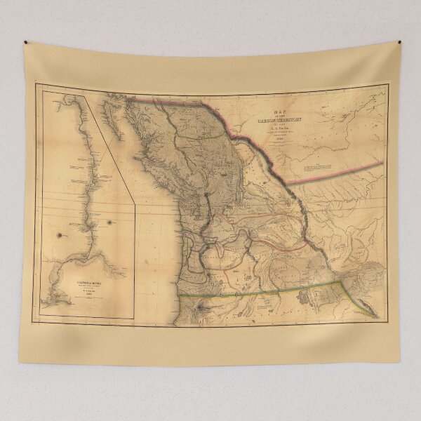 Item preview, Map of the Oregon Territory (1844) designed and sold by allhistory.