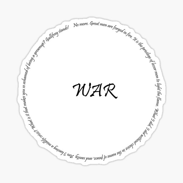 Doctor of War Sticker