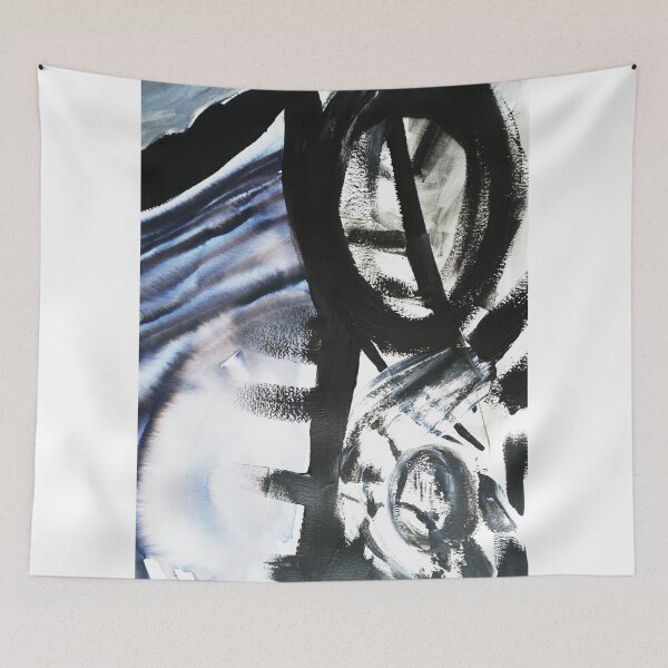 Item preview, Tinta abstracta negro blanco designed and sold by Myartspace.