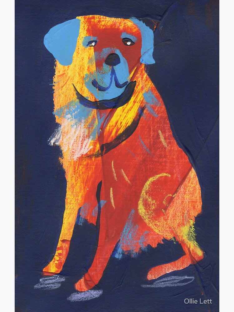 "Orange Dog" Sticker by OllieLett Redbubble