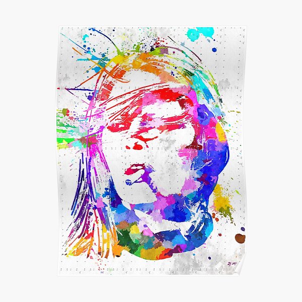 Bardot Aquarelle Poster
