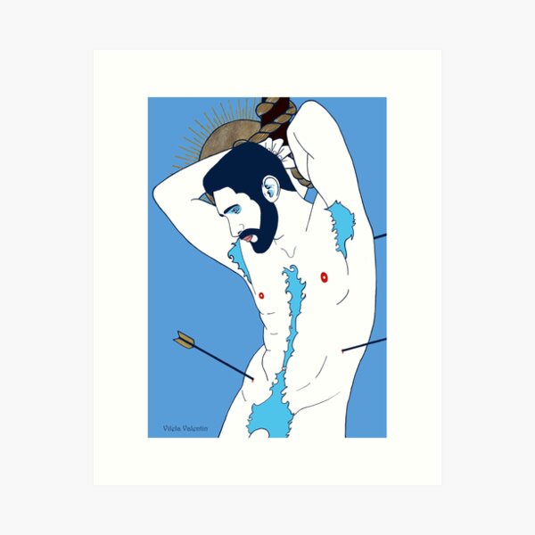 Vista previa del artículo con la obra «San Sebastian nachdenklich», diseñado y vendido por Vilela Valentin.